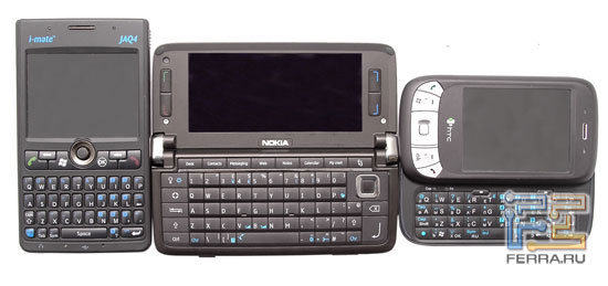 : i-mate JAQ4, Nokia E90, HTC P4350 ( ) 4