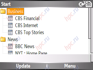 Samsung SGH-i600: RSS