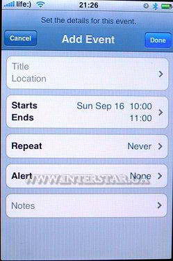   Calendar  Apple iPhone
