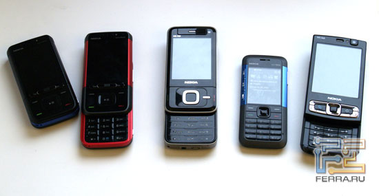 Nokia 5310, 5610, N81, N81 8GB  N95 8GB
