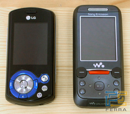    LG KE600  Sony Ericsson W830i