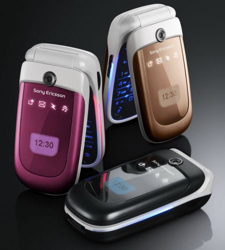   Sony Ericsson Z310i  Jetset Black, Lush Pink, Brush Bronze