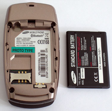   Samsung SGH-X500:  ""