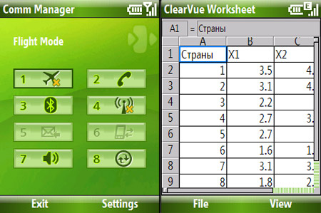 HTC s710:    Windows Mobile 6