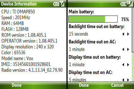 HTC s710:    Windows Mobile 6