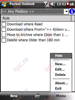 Pocket Outlook Mail Organizer