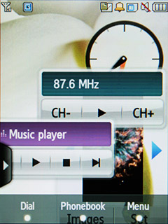 Samsung F480 Touchwiz.  Widget - 3
