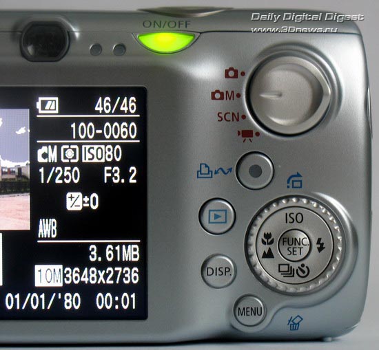 Canon IXUS 970 IS, ������ ����������