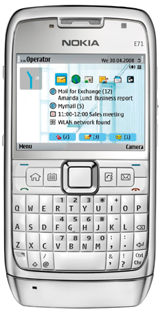Nokia E71: ����������� � ������-������