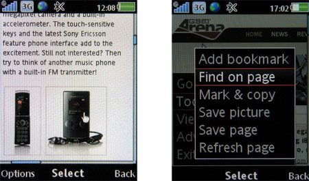 Sony Ericsson W595:  
