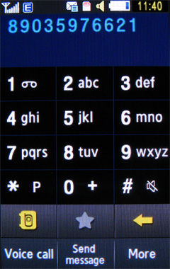 ����� ���������� �������� Samsung M7600