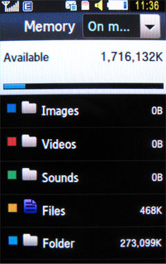 ����� ���������� �������� Samsung M7600