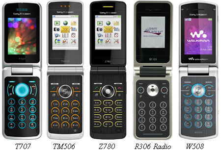 Sony Ericsson W508:    