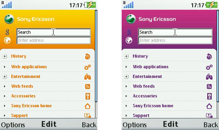 Sony Ericsson W508:    