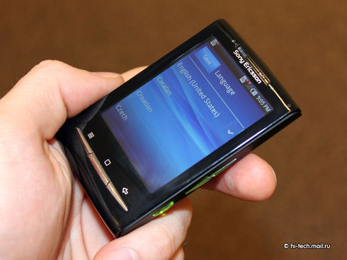 Sony Ericsson Xperia X10 mini: ��������� �����