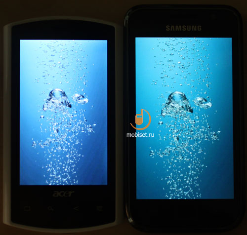 Acer Liquid E  Samsung i9000 Galaxy S