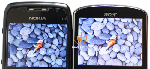 Nokia E71  Acer beTouch E130