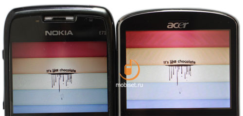 Nokia E71  Acer beTouch E130