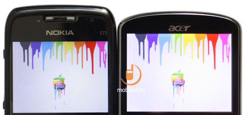 Nokia E71 � Acer beTouch E130