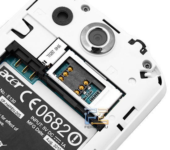    microSD  SIM  Acer beTouch E130