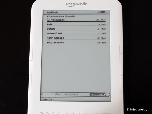  Amazon Kindle 3:   