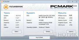 Acer Aspire One HAPPY-2DQuu :  Futuremark PCMark 04