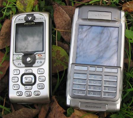   Philips 530  Sony Ericsson P910i