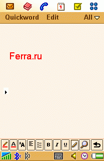 Sony Ericsson P910i - Quickword