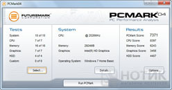  ASUS N53Jn :  Futuremark PCMark 04