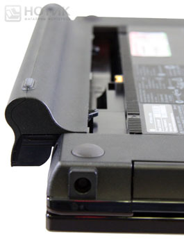 Ноутбук HP ProBook 4525s : крепление батареи Ноутбук HP ProBook 4525s : крепление батареи