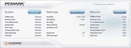 Asus N71Ja PCMark Vantage