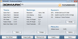 Toshiba Qosmio F60-10U 3DMark 05
