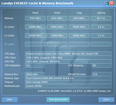Lenovo IdeaPad Y550 Everest Cache and Memory Test