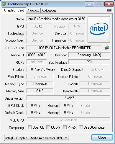 Intel GMA 3150