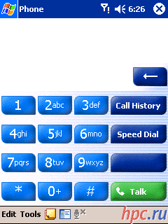  E-Ten P300:  Phone