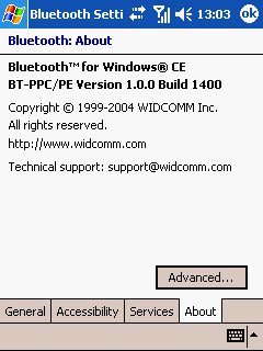  HP iPAQ h6340 - Bluetooth