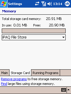  HP iPAQ h6340 - File Store