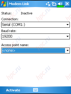 E-Ten M600:    GPRS-