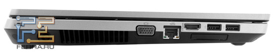   HP ProBook 4530s: Kensington Lock,  , D-SUB, RJ-45, HDMI,  USB, ExpressCard/34