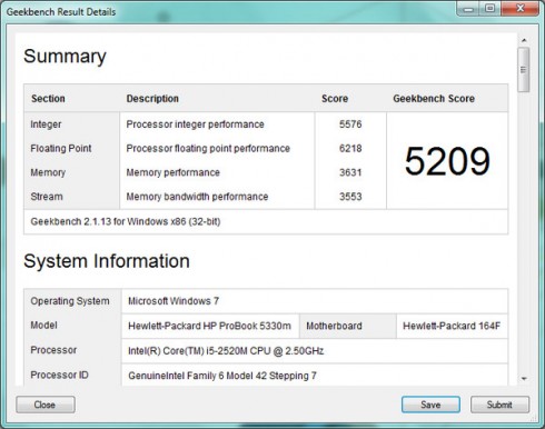   HP ProBook 5330m:  -