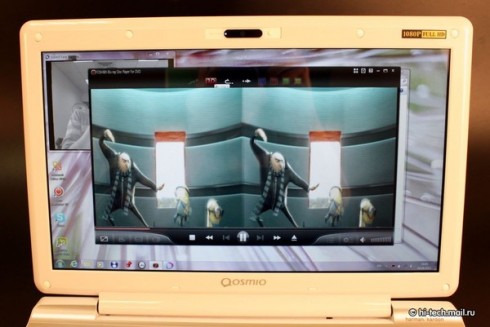  Toshiba Qosmio F750:  3D-