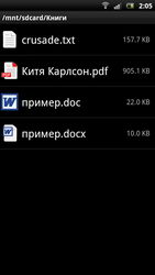  Sony Ericsson Xperia Pro:    Android