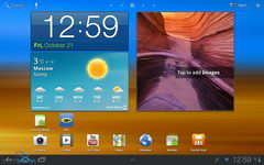  Samsung Galaxy Tab 10.1:   iPad