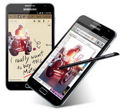  Samsung Galaxy Note:    