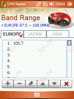 E-Ten X500 Glofiish: FM-