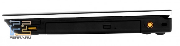   Lenovo ThinkPad Edge E425: Powered USB, ExpressCard/34, Kensington Lock