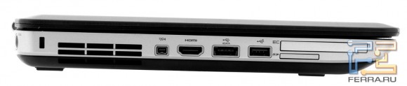   Dell Latitude E5520: Kensington Lock, FireWire, HDMI, eSATA, USB, ExpressCard/54, -