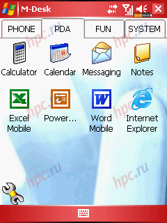 Glofiish M700: M-Desk