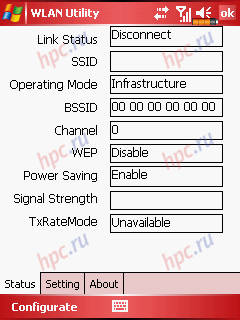 Glofiish M700: Wi-Fi