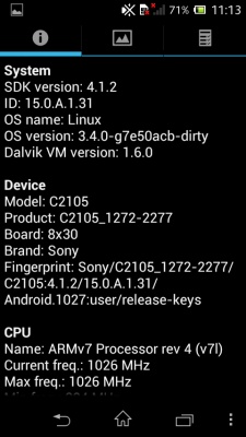 Sony Xperia L C2105